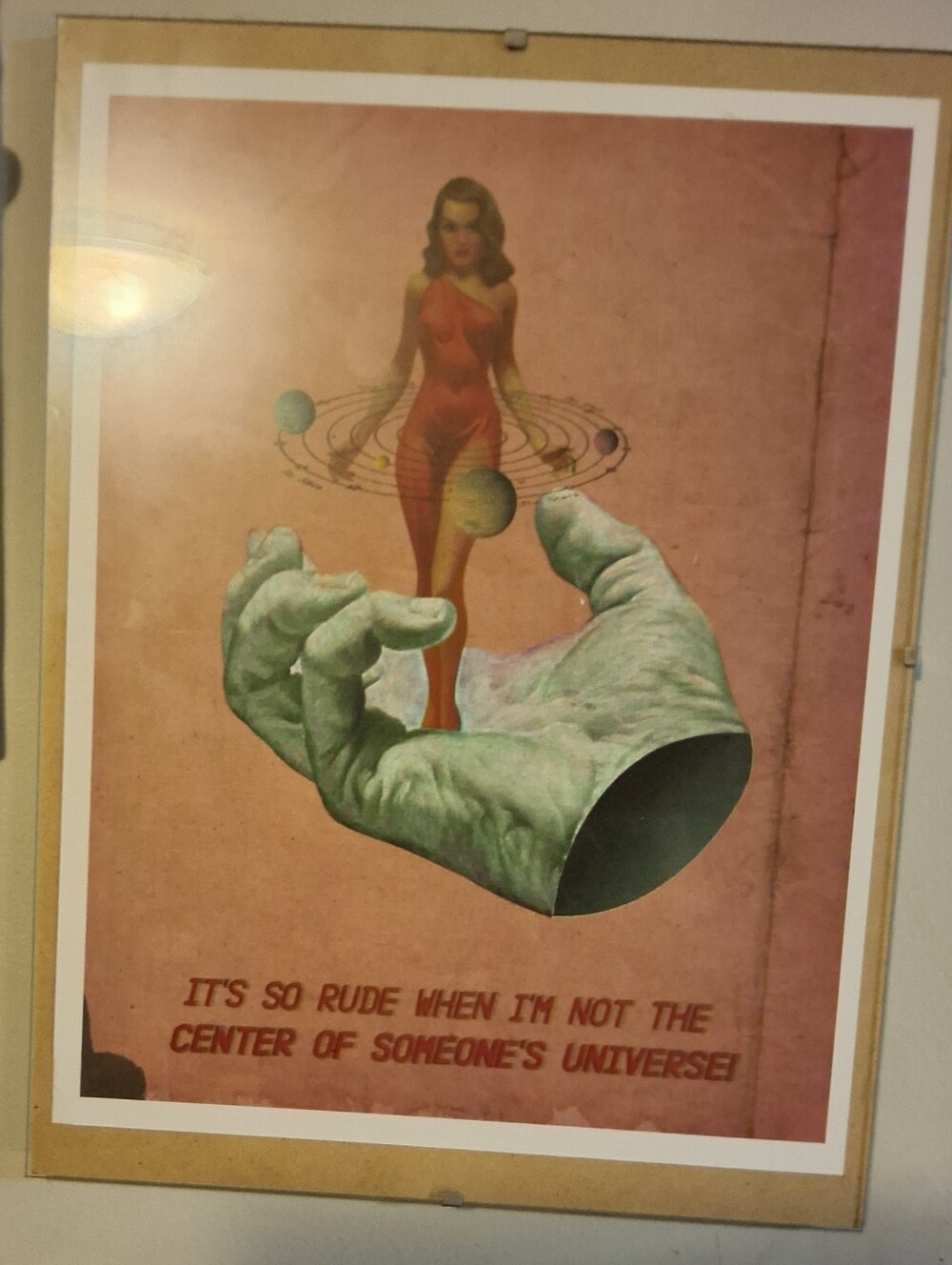 Framed Wall Art - "It's So Rude When I'm Not the Center of Someone's Universe"